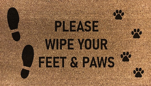 Please Wipe Your Feet & Paws