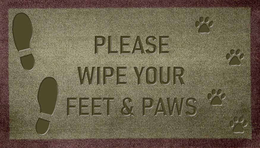 Please Wipe Your Feet & Paws