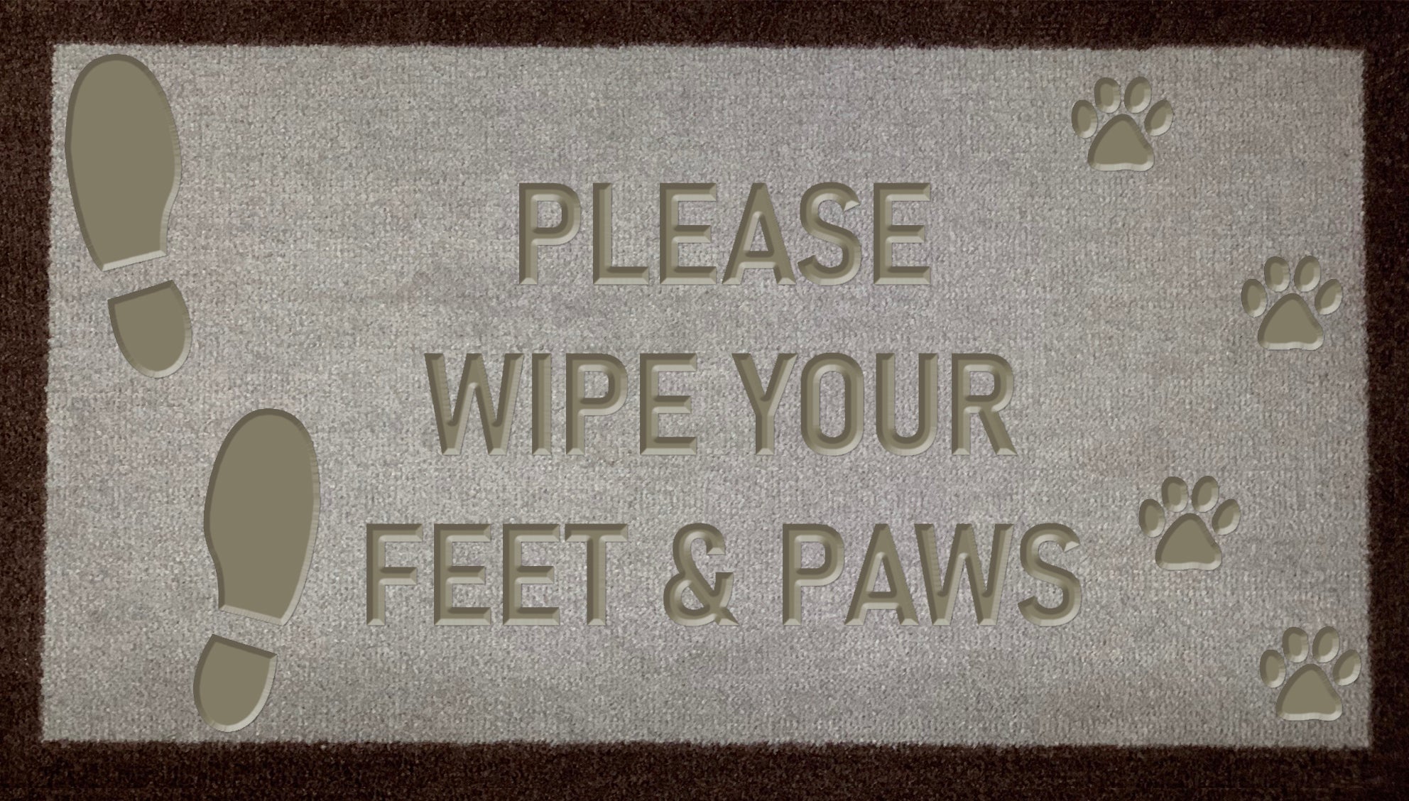 Please Wipe Your Feet & Paws