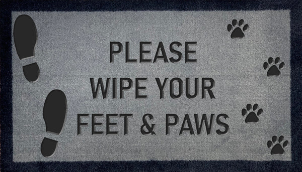 Please Wipe Your Feet & Paws