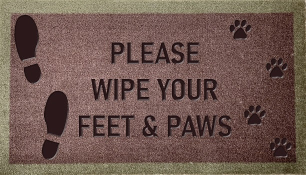 Please Wipe Your Feet & Paws