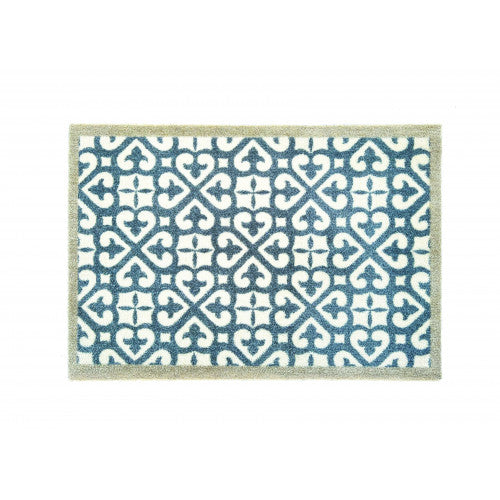 Harlequin Tile Blue Runner