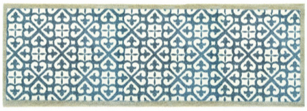 Harlequin Tile Blue Runner