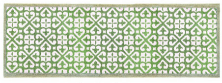 Harlequin Tile Green Runner
