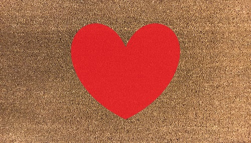 Heart (Red) - DoormatsOnline